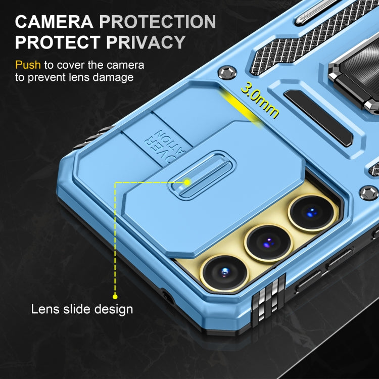 For Samsung Galaxy A25 5G Armor PC + TPU Camera Shield Phone Case