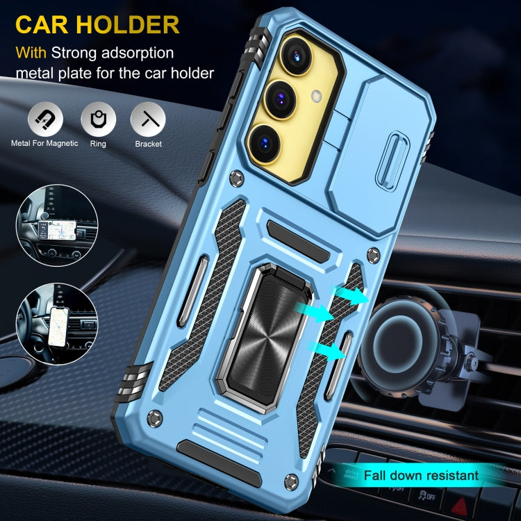 For Samsung Galaxy A25 5G Armor PC + TPU Camera Shield Phone Case