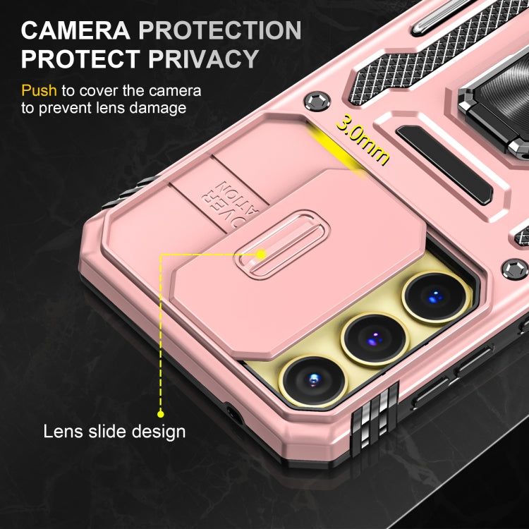 For Samsung Galaxy A25 5G Armor PC + TPU Camera Shield Phone Case