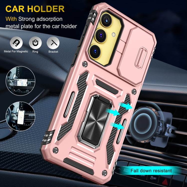 For Samsung Galaxy A25 5G Armor PC + TPU Camera Shield Phone Case
