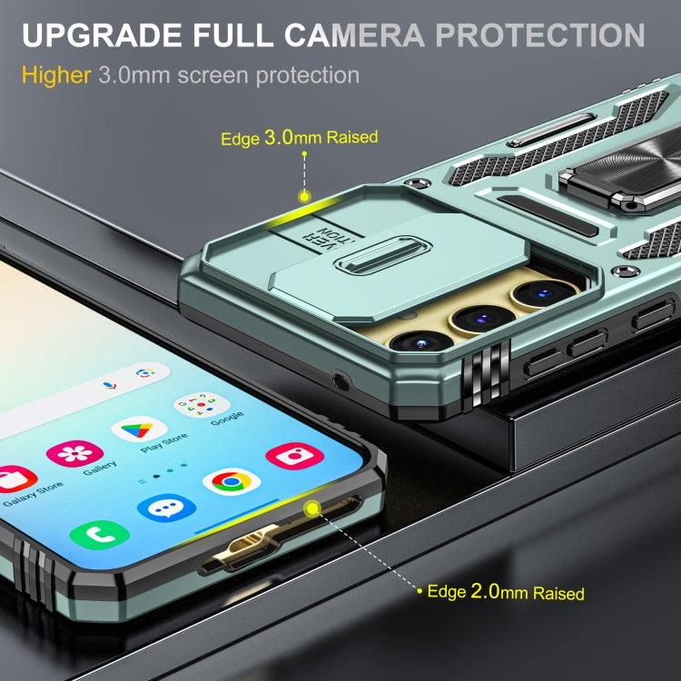 For Samsung Galaxy A35 5G/A55 5G Armor PC + TPU Camera Shield Phone Case