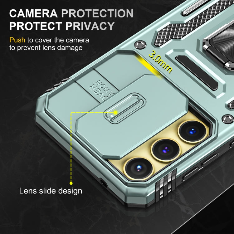 For Samsung Galaxy A35 5G/A55 5G Armor PC + TPU Camera Shield Phone Case
