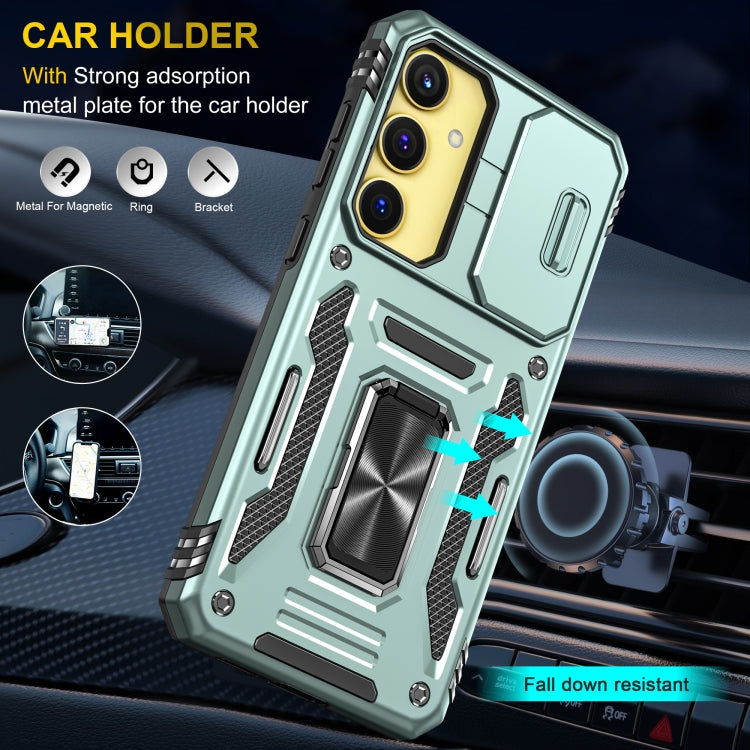 For Samsung Galaxy A35 5G/A55 5G Armor PC + TPU Camera Shield Phone Case