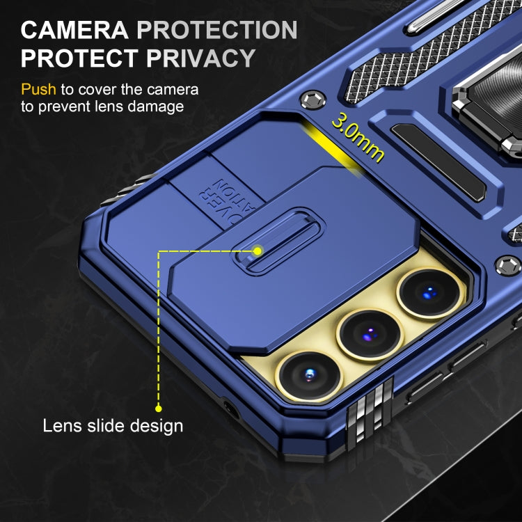 For Samsung Galaxy A35 5G/A55 5G Armor PC + TPU Camera Shield Phone Case