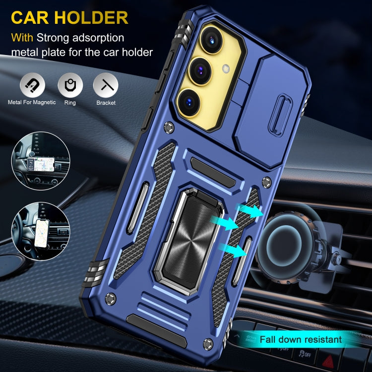 For Samsung Galaxy A35 5G/A55 5G Armor PC + TPU Camera Shield Phone Case