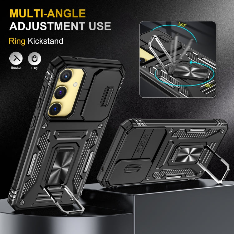For Samsung Galaxy A35 5G/A55 5G Armor PC + TPU Camera Shield Phone Case