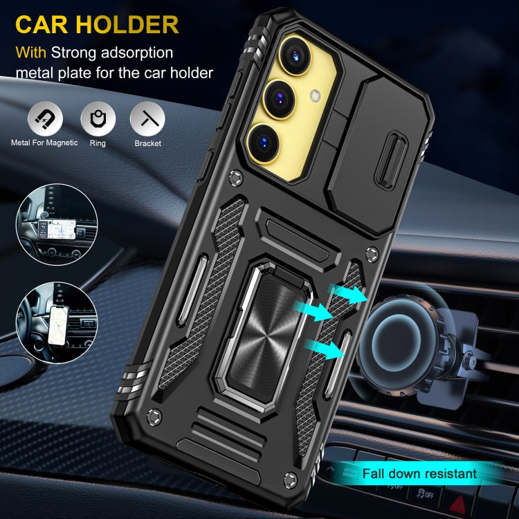 For Samsung Galaxy A35 5G/A55 5G Armor PC + TPU Camera Shield Phone Case
