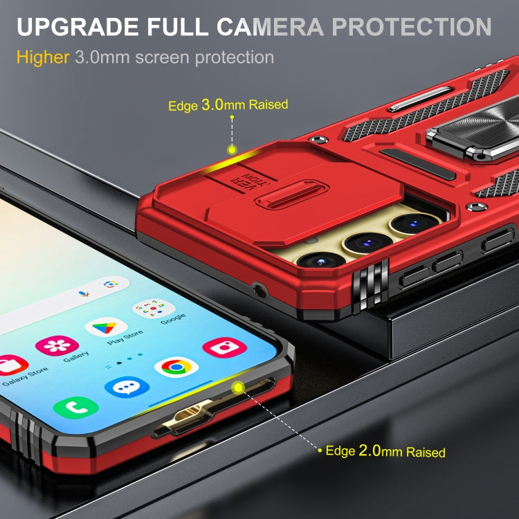For Samsung Galaxy A35 5G/A55 5G Armor PC + TPU Camera Shield Phone Case