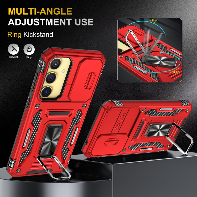 For Samsung Galaxy A35 5G/A55 5G Armor PC + TPU Camera Shield Phone Case
