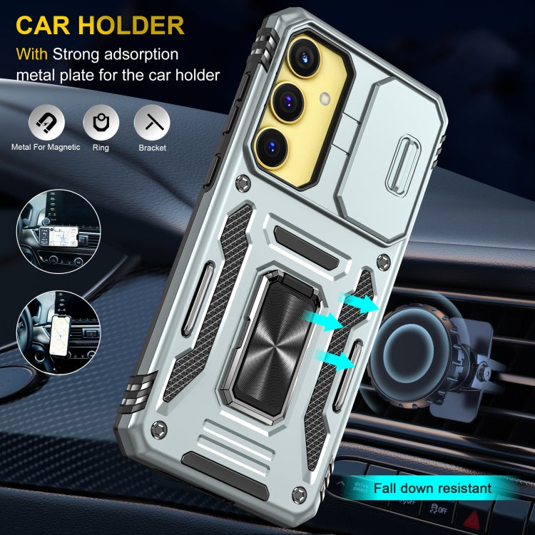 For Samsung Galaxy A35 5G/A55 5G Armor PC + TPU Camera Shield Phone Case