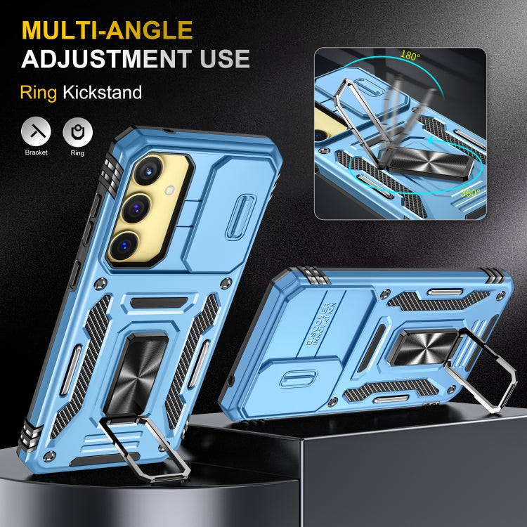 For Samsung Galaxy A35 5G/A55 5G Armor PC + TPU Camera Shield Phone Case
