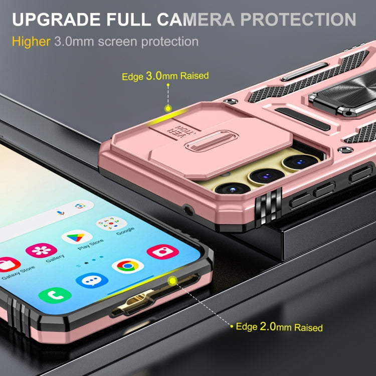 For Samsung Galaxy A35 5G/A55 5G Armor PC + TPU Camera Shield Phone Case