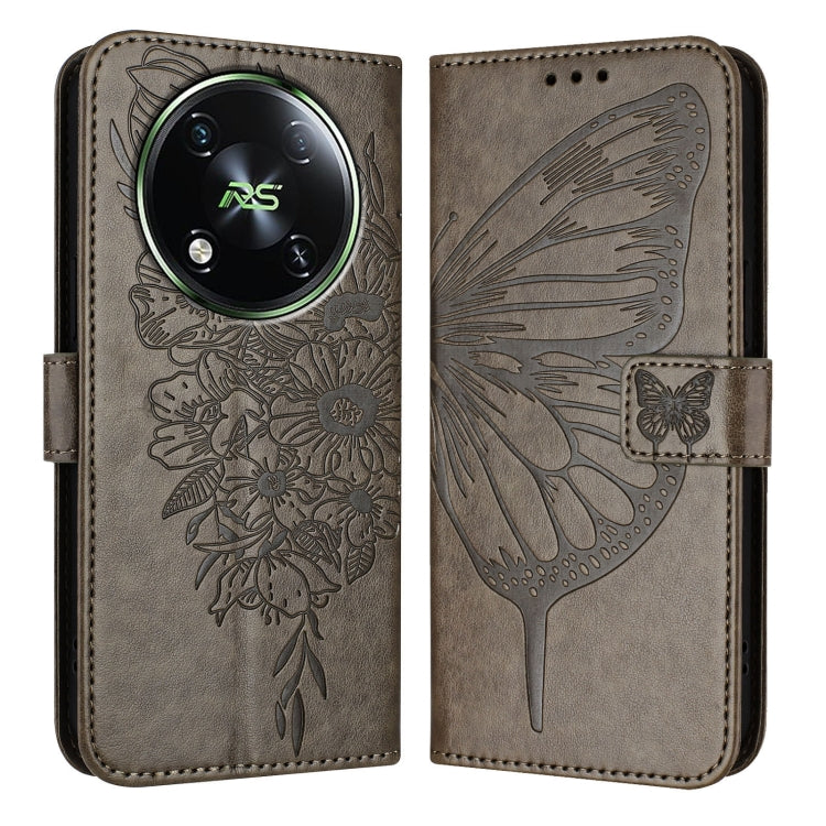 For itel RS4 S666LN Embossed Butterfly Leather Phone Case