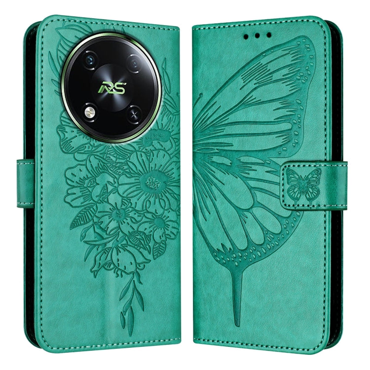 For itel RS4 S666LN Embossed Butterfly Leather Phone Case