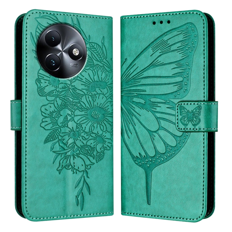 For itel S24 Embossed Butterfly Leather Phone Case
