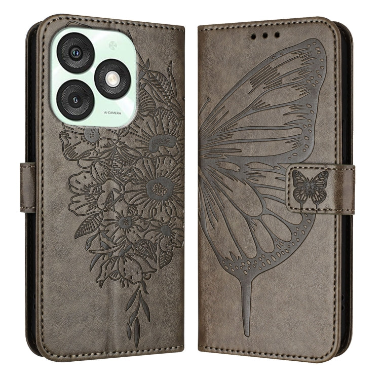 For itel A50 Embossed Butterfly Leather Phone Case