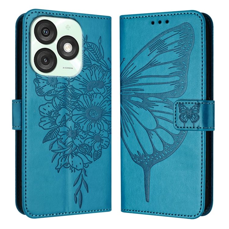 For itel A50 Embossed Butterfly Leather Phone Case