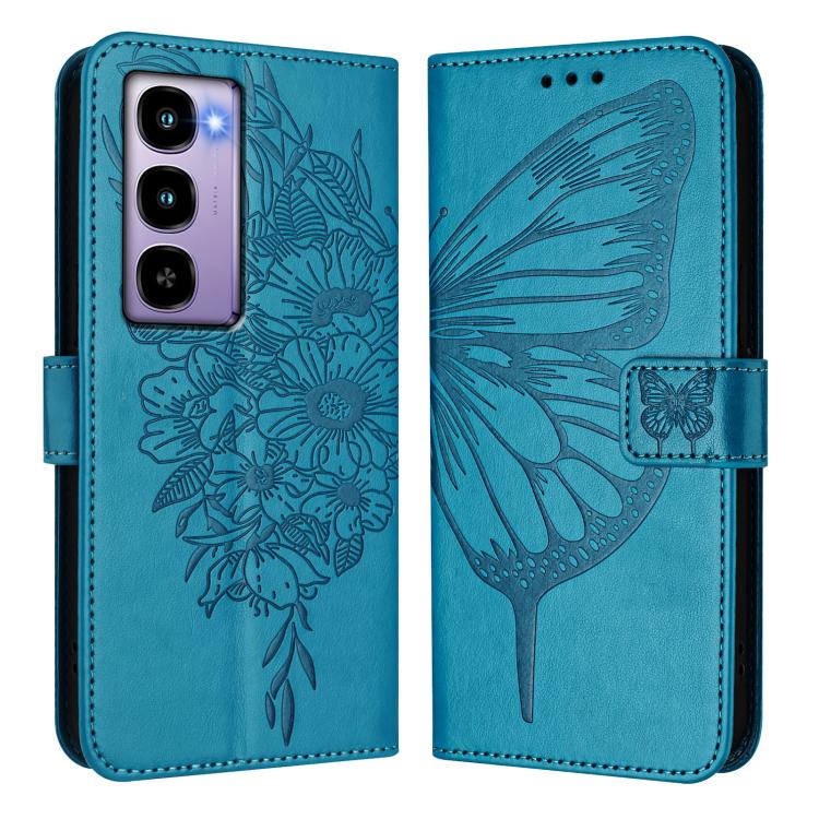 For itel City 100 Embossed Butterfly Leather Phone Case