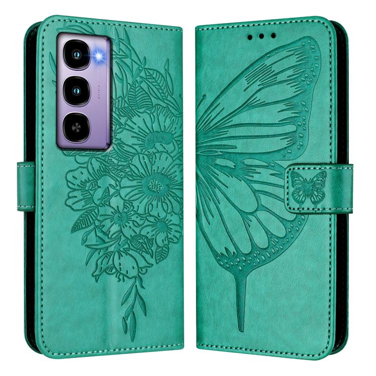 For itel City 100 Embossed Butterfly Leather Phone Case