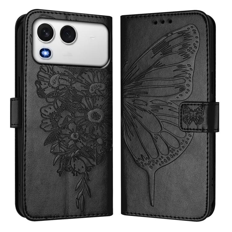 For itel A200 / A200+ 4G Global Embossed Butterfly Leather Phone Case