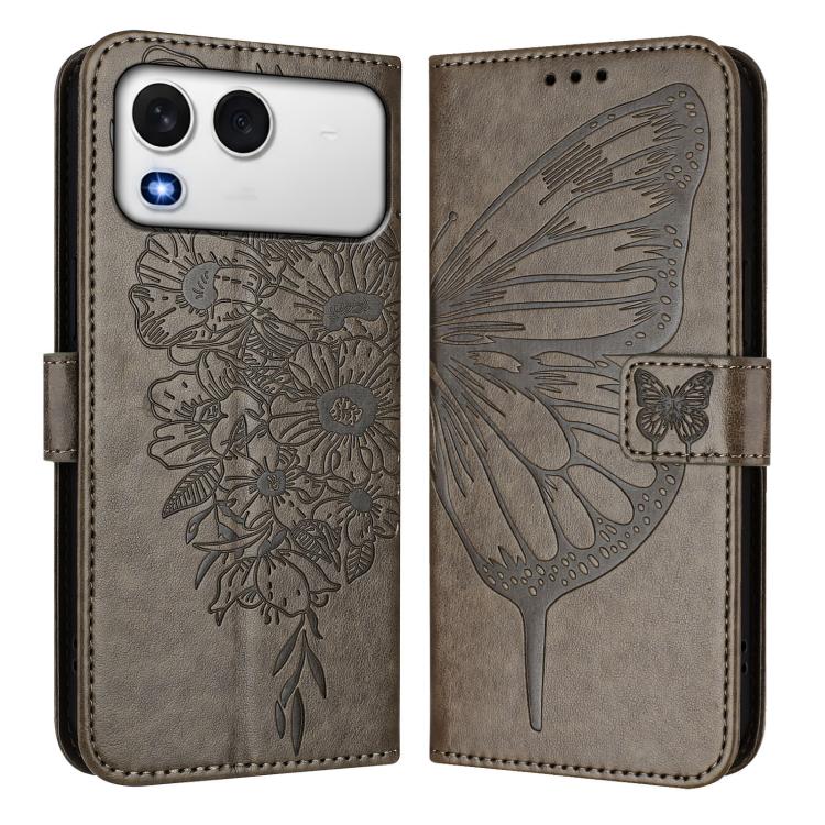 For itel A200 / A200+ 4G Global Embossed Butterfly Leather Phone Case