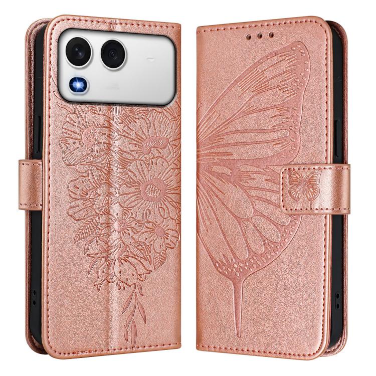 For itel A200 / A200+ 4G Global Embossed Butterfly Leather Phone Case