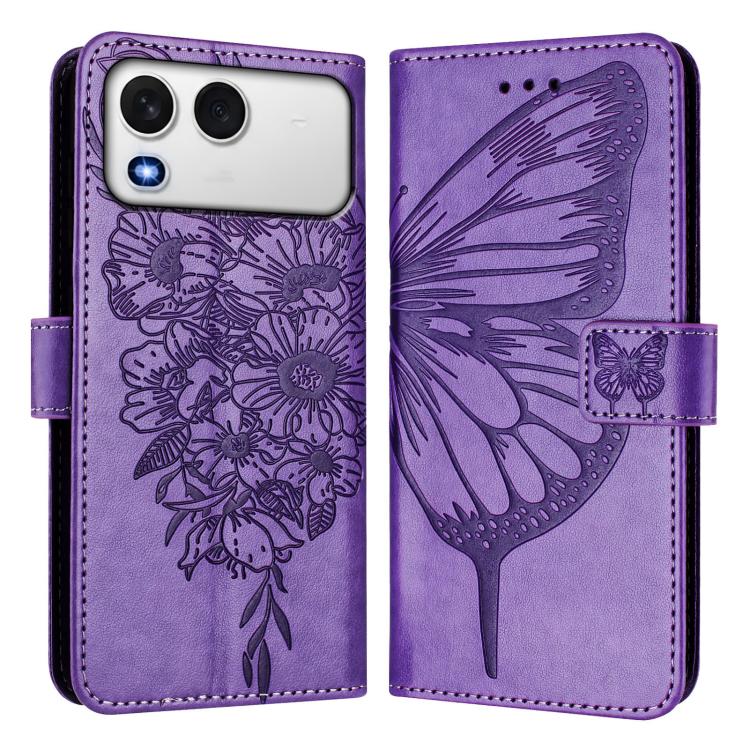 For itel A200 / A200+ 4G Global Embossed Butterfly Leather Phone Case