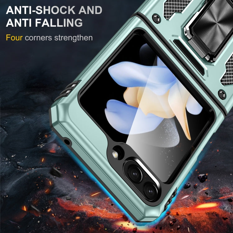 For Samsung Galaxy Z Flip6 5G Armor PC + TPU Camera Shield Phone Case