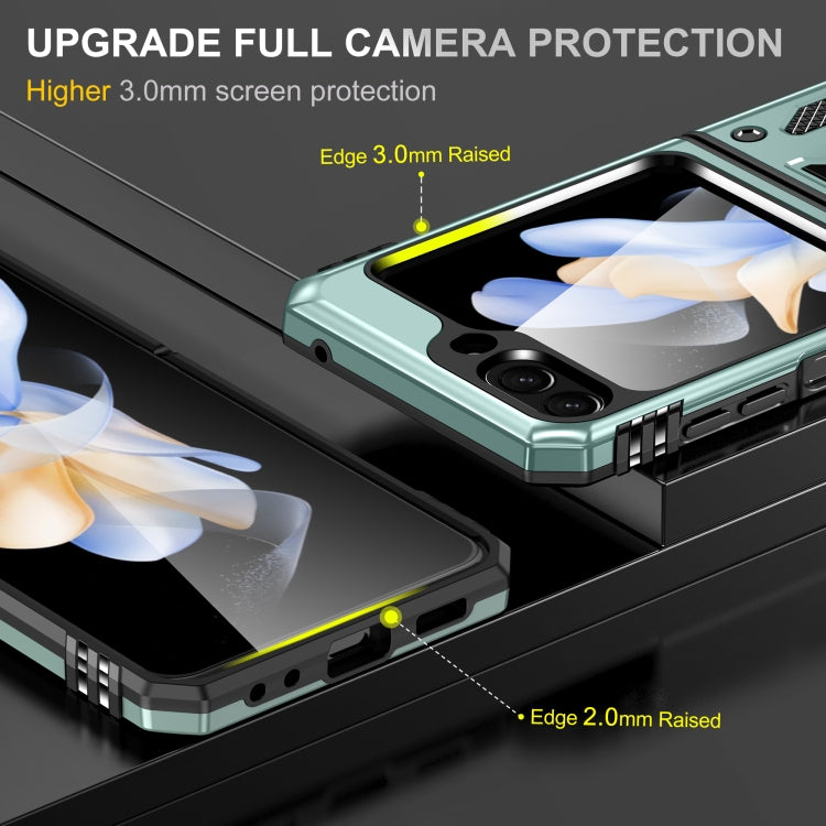 For Samsung Galaxy Z Flip6 5G Armor PC + TPU Camera Shield Phone Case