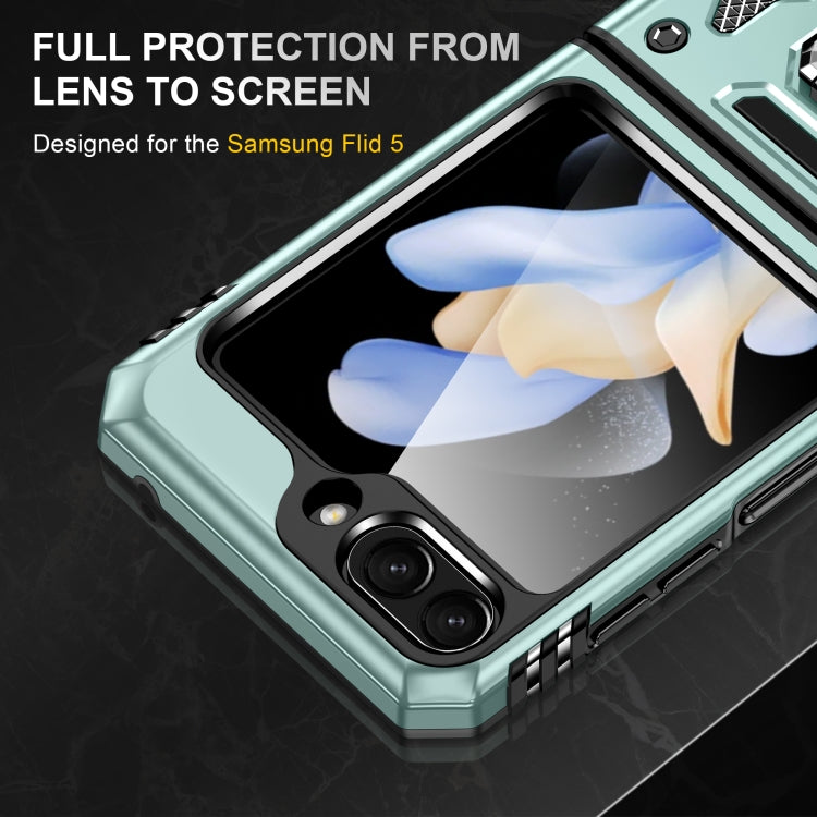 For Samsung Galaxy Z Flip6 5G Armor PC + TPU Camera Shield Phone Case