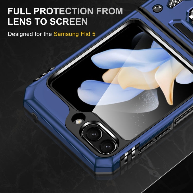 For Samsung Galaxy Z Flip6 5G Armor PC + TPU Camera Shield Phone Case