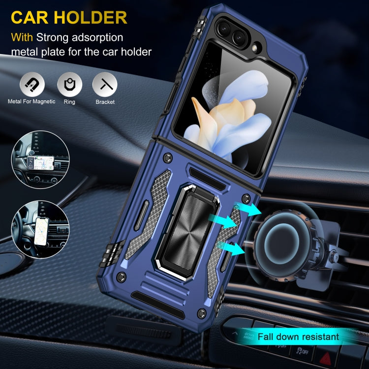 For Samsung Galaxy Z Flip6 5G Armor PC + TPU Camera Shield Phone Case