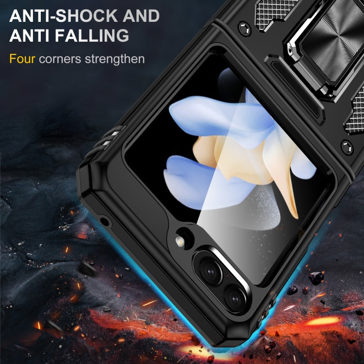 For Samsung Galaxy Z Flip6 5G Armor PC + TPU Camera Shield Phone Case