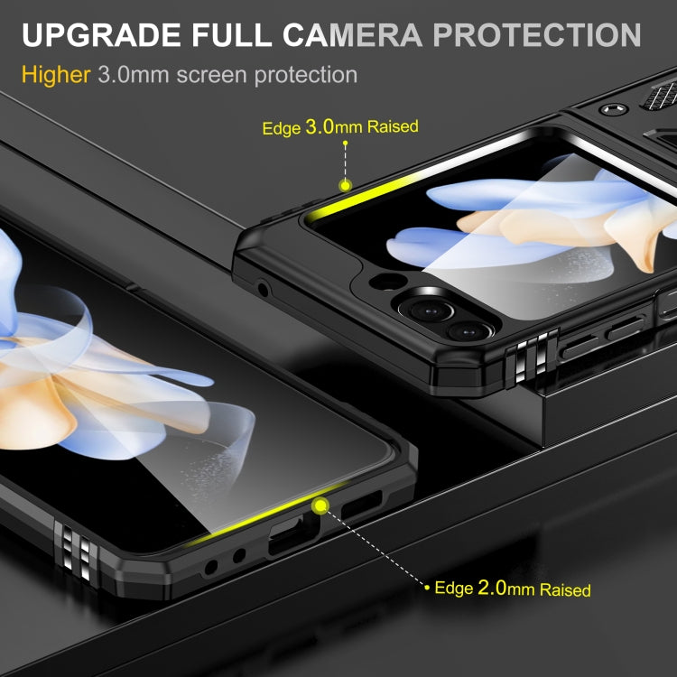 For Samsung Galaxy Z Flip6 5G Armor PC + TPU Camera Shield Phone Case