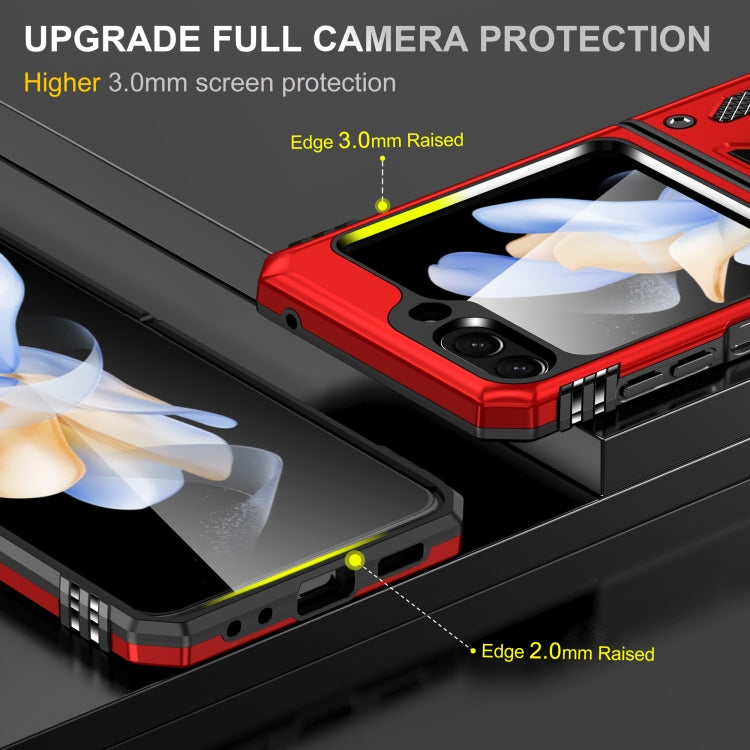 For Samsung Galaxy Z Flip6 5G Armor PC + TPU Camera Shield Phone Case