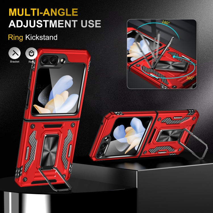 For Samsung Galaxy Z Flip6 5G Armor PC + TPU Camera Shield Phone Case