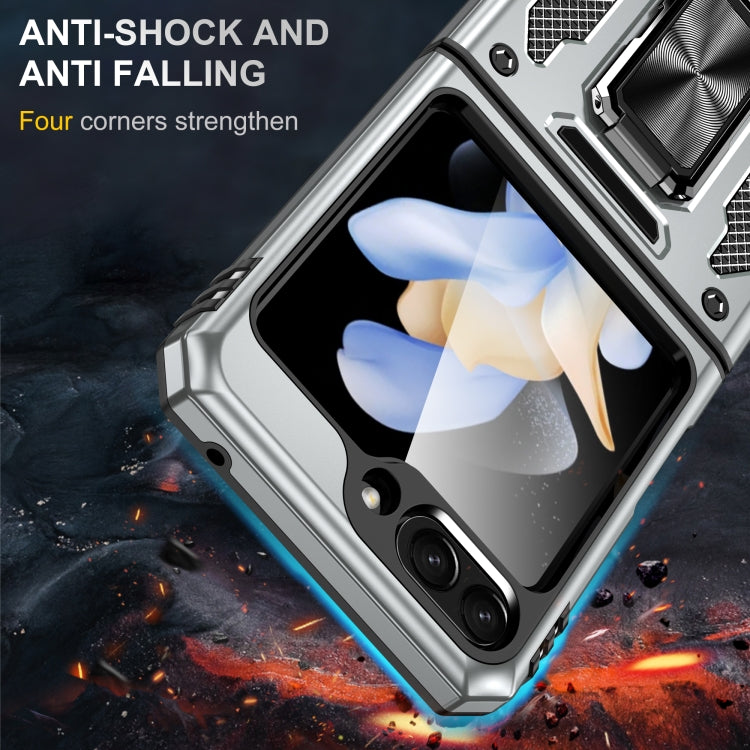 For Samsung Galaxy Z Flip6 5G Armor PC + TPU Camera Shield Phone Case
