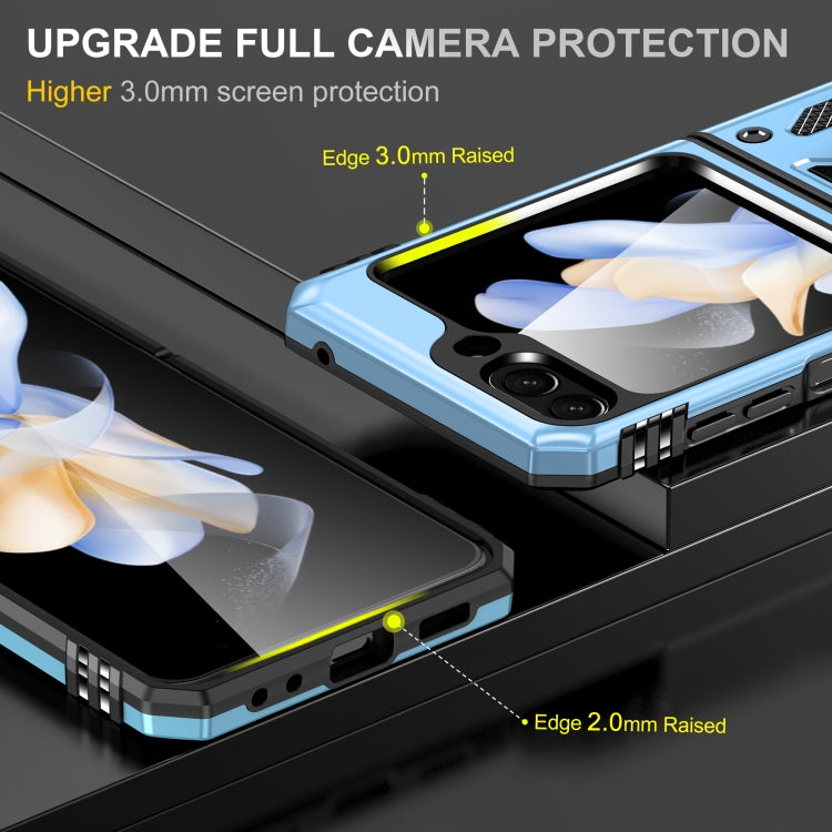For Samsung Galaxy Z Flip6 5G Armor PC + TPU Camera Shield Phone Case