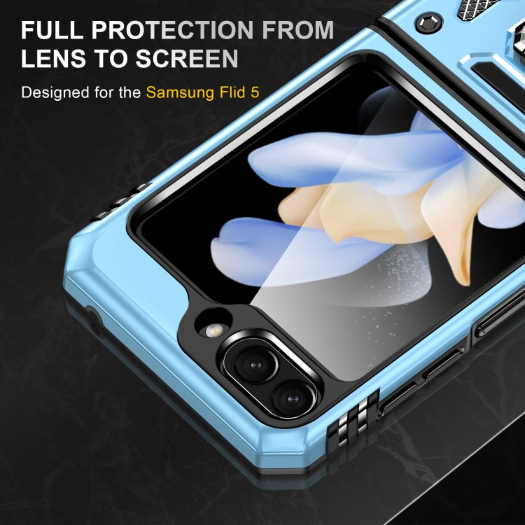 For Samsung Galaxy Z Flip6 5G Armor PC + TPU Camera Shield Phone Case