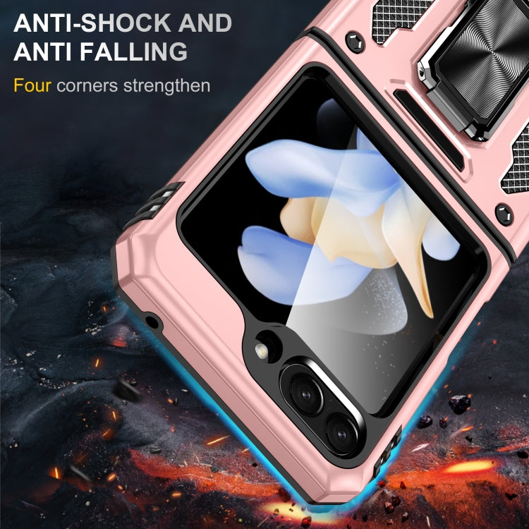 For Samsung Galaxy Z Flip6 5G Armor PC + TPU Camera Shield Phone Case