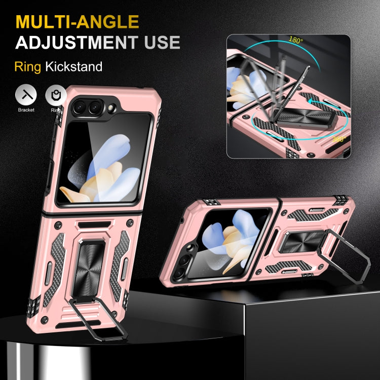 For Samsung Galaxy Z Flip6 5G Armor PC + TPU Camera Shield Phone Case