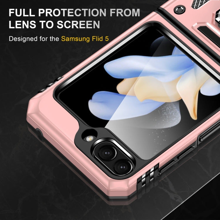 For Samsung Galaxy Z Flip6 5G Armor PC + TPU Camera Shield Phone Case