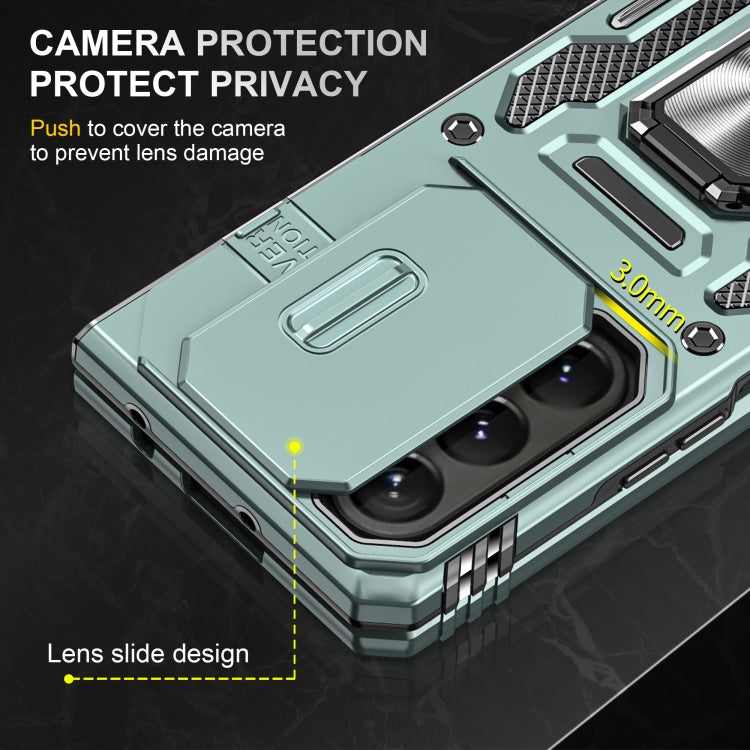 For Samsung Galaxy Z Fold6 5G Armor PC + TPU Camera Shield Phone Case