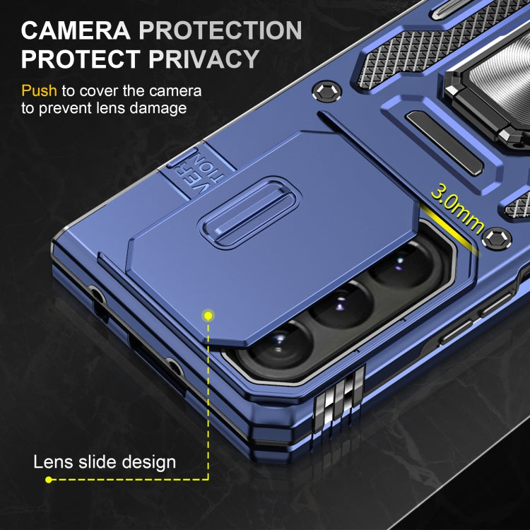 For Samsung Galaxy Z Fold6 5G Armor PC + TPU Camera Shield Phone Case