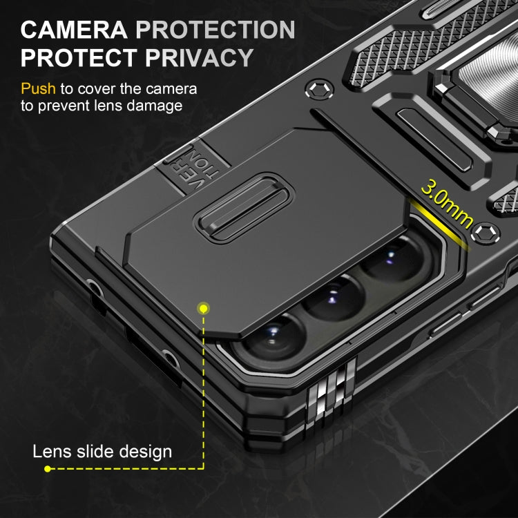 For Samsung Galaxy Z Fold6 5G Armor PC + TPU Camera Shield Phone Case