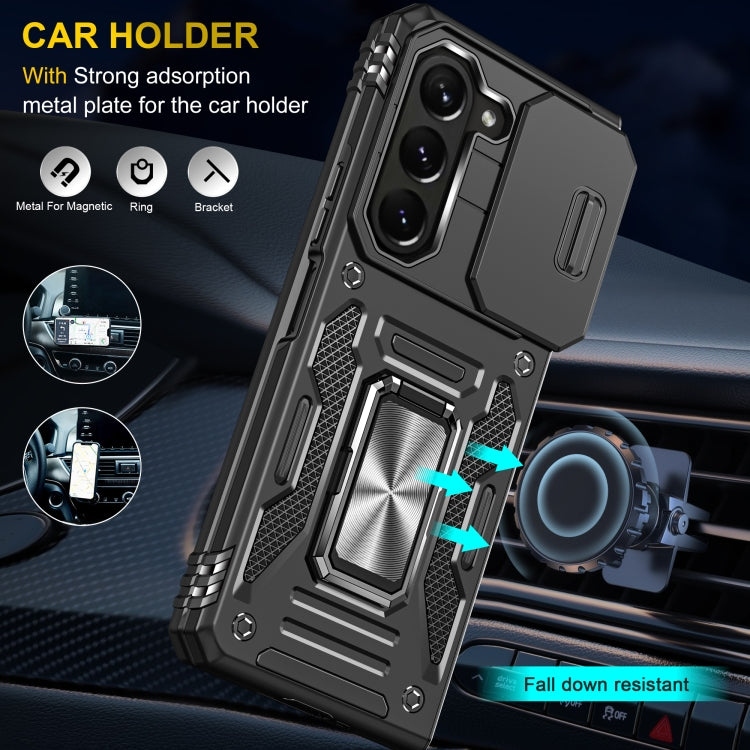 For Samsung Galaxy Z Fold6 5G Armor PC + TPU Camera Shield Phone Case