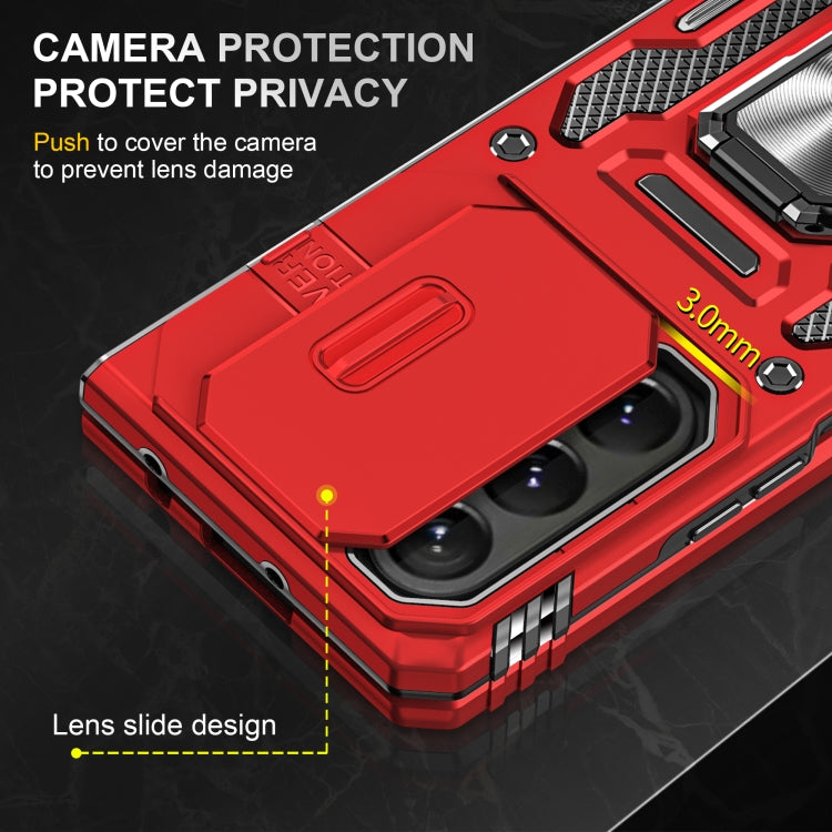 For Samsung Galaxy Z Fold6 5G Armor PC + TPU Camera Shield Phone Case
