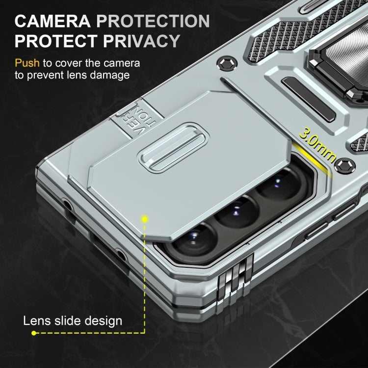 For Samsung Galaxy Z Fold6 5G Armor PC + TPU Camera Shield Phone Case