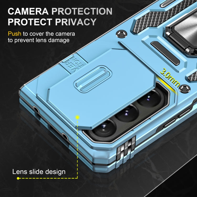 For Samsung Galaxy Z Fold6 5G Armor PC + TPU Camera Shield Phone Case