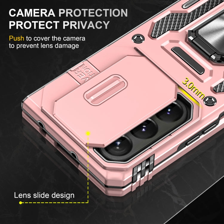 For Samsung Galaxy Z Fold6 5G Armor PC + TPU Camera Shield Phone Case